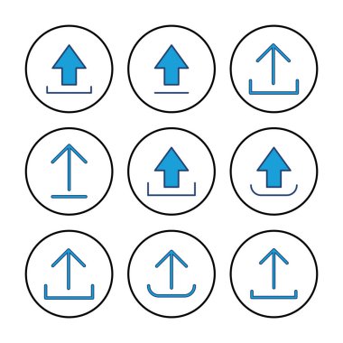 Simge vektörünü yükle. veri simgesi yükle