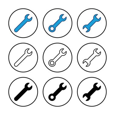Simge vektörünü kilitle. Simge vektörünü onar. araçlar simgesi vektörü
