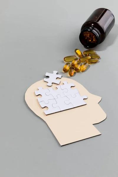 Seri Kesehatan Otak Dan Demensia Profil Dan Teka Teki Omega — Stok Foto