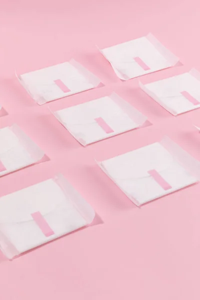 Kobiece Produkty Menstruacyjne Podpaski Higieniczne — Zdjęcie stockowe
