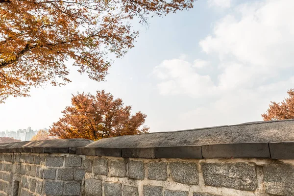 stock image autumn landscape, scenery of Suwon Hwaseong in Korea