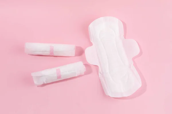 Női Menstruációs Termékek Használt Egészségügyi Betét — Stock Fotó