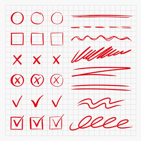 Набір Знаків Символів Знаків Векторні Ілюстрації — стоковий вектор