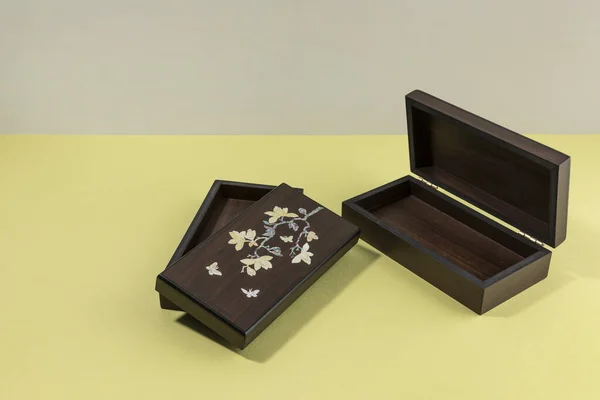 Sammlung Koreanischer Traditioneller Objekte Traditioneller Koffer — Stockfoto