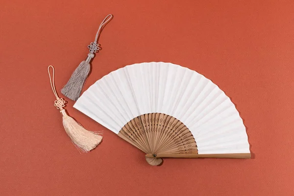 Collection Korean Traditional Objects Fan Norigae — Stock Photo, Image