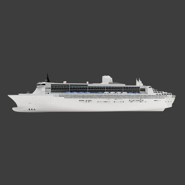 3d graphic rendered image of passenger ship