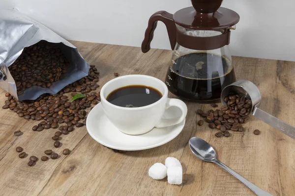 Creative Concept Photo Drip Coffee Close —  Fotos de Stock