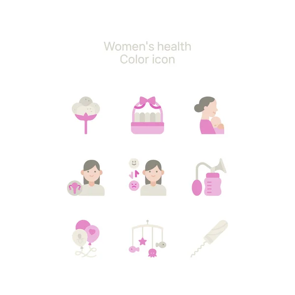 Mujer Menstrual Productos Vector Icono — Vector de stock
