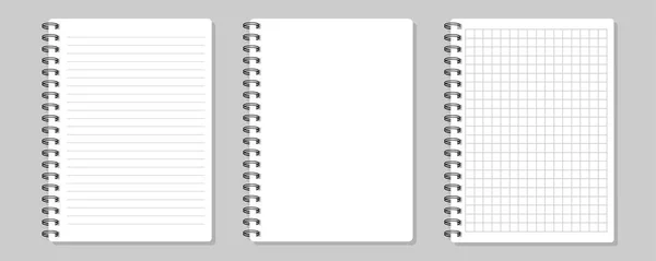 空白笔记本 打开的笔记本 — 图库矢量图片