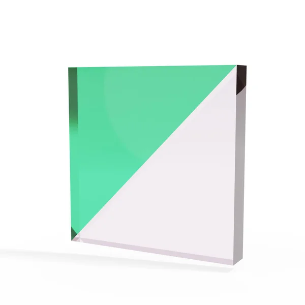 Fancy Trendy Deco Geometrisch Objet Object Geïsoleerd Witte Achtergrond — Stockfoto