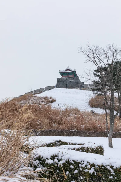 한국에 요새의 아름다운 겨울철 — 스톡 사진