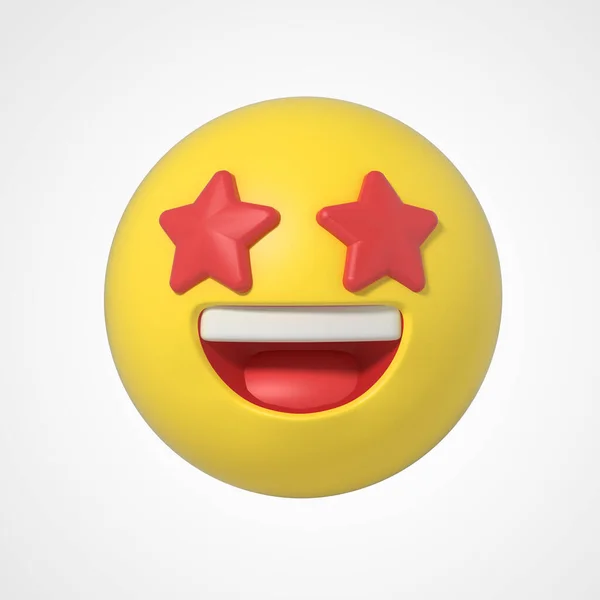 Emoji Emoticon Charakter Lachen — Stockfoto