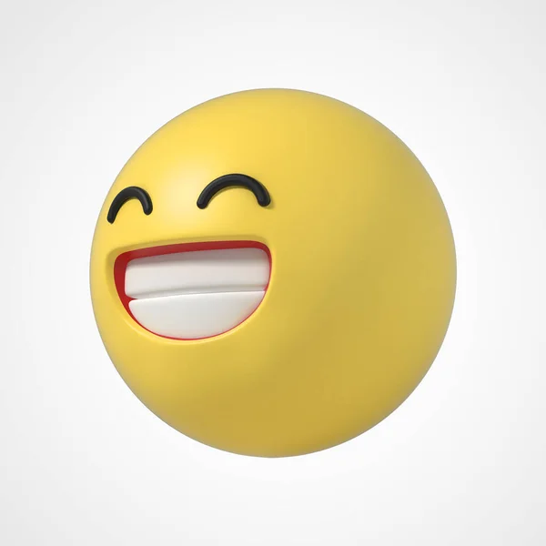 Emoji Emoticon Charakter Vergnügen — Stockfoto