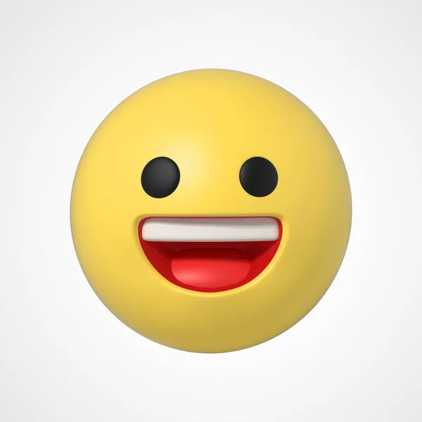 Emoji Emoticon Charakter Glück — Stockfoto