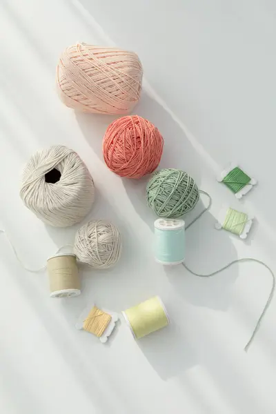 手作り趣味糸のコレクションの美しい写真 — ストック写真