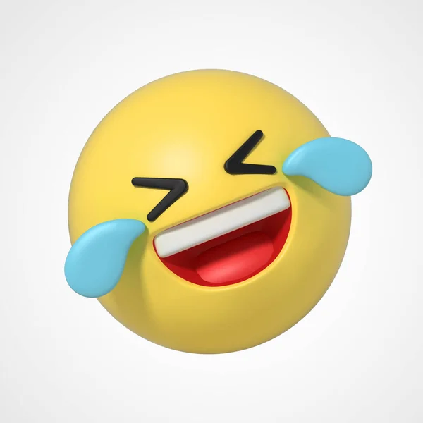 Emoji Emotikon Karakter Öröm — Stock Fotó