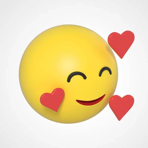 Emoji Emoticon Character_Love — Stockfoto