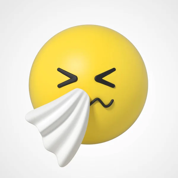 Émoticône Emoji Caractère Vomi Nausées Maladie — Photo