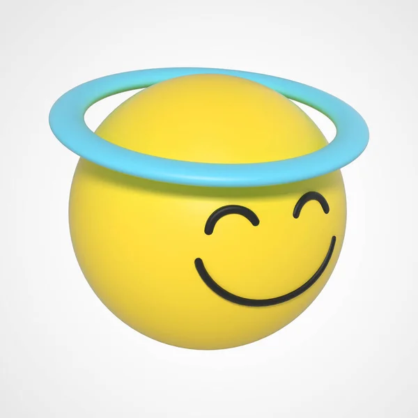 Emoji Emoticon Charakter Lächeln — Stockfoto