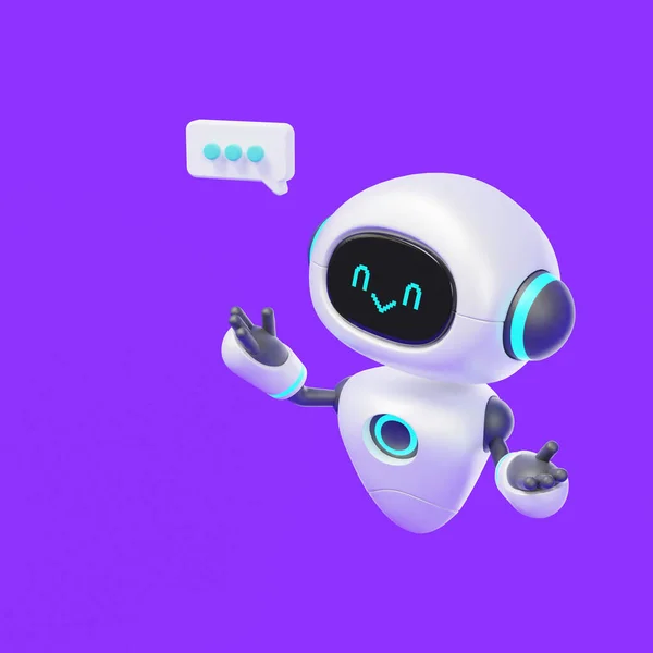 Robot Inteligencia Artificial Concepto Chat —  Fotos de Stock