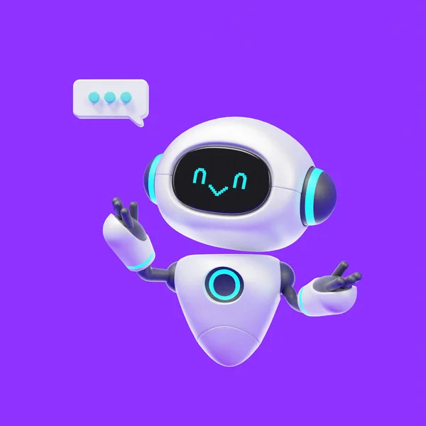 Artificiell Intelligens Robot Chattar Koncept — Stockfoto