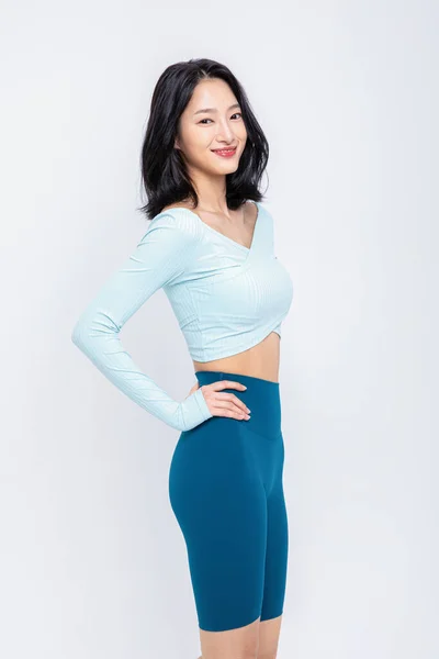 Saudável Beleza Conceito Foto Coreano Asiático Bela Mulher Sorrindo — Fotografia de Stock