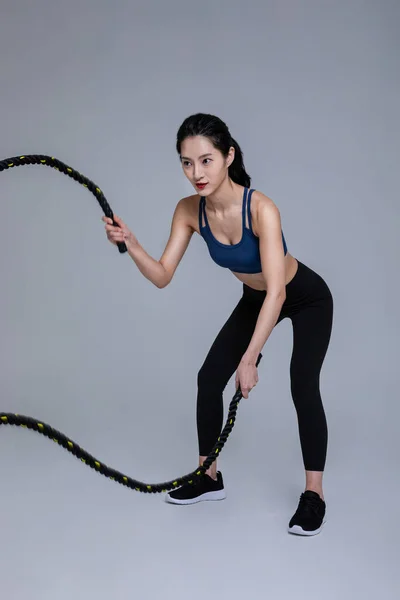 Beauté Saine Concept Photo Coréen Asiatique Belle Femme Avec Des — Photo