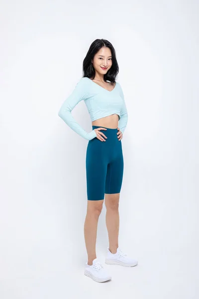 Saudável Beleza Conceito Foto Coreano Asiático Bela Mulher Sorrindo — Fotografia de Stock