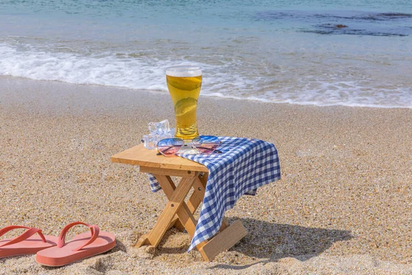 Sea View Beer — Stock Photo, Image