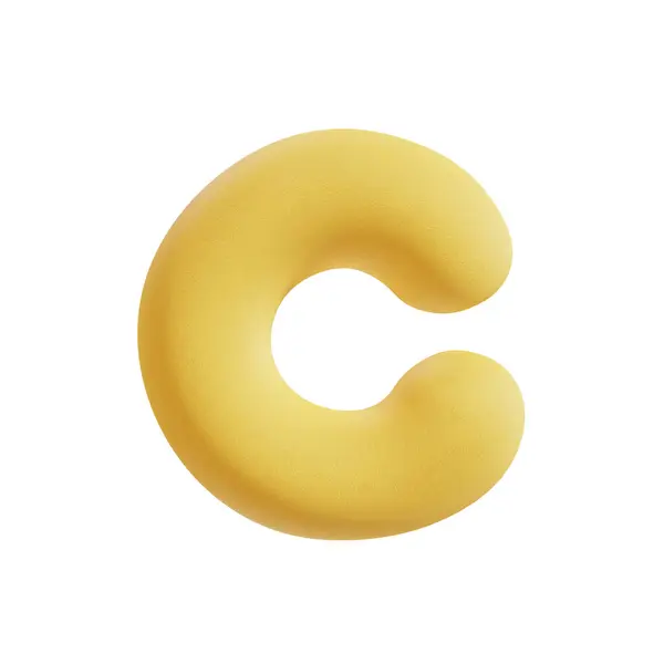 Alphabet Fluffy Cushioned Design — Stock Photo, Image