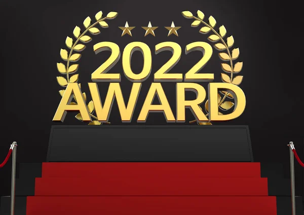 2022 Awards End Year Awards Ceremony Laurel Object Decoration Graphic — Stock Photo, Image