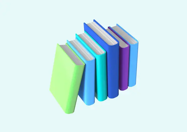 Books, Standing Books 3D Graphic Object Image