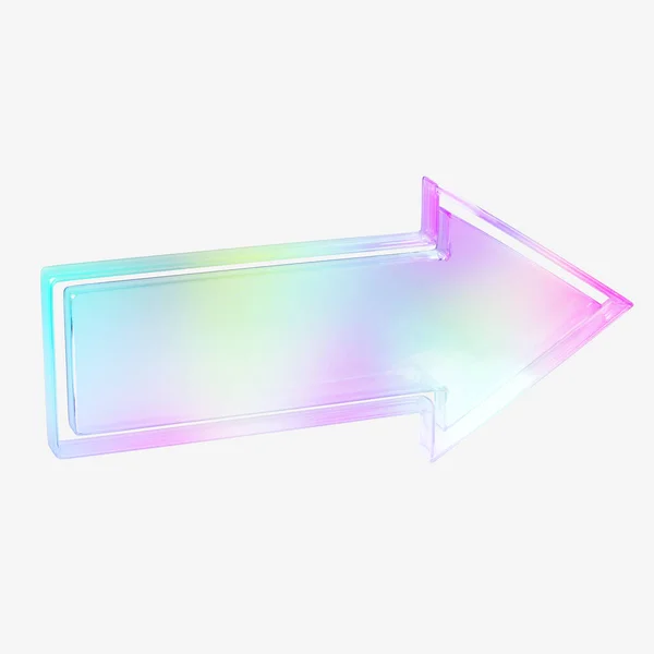 Flecha Cristal Transparente Objeto — Foto de Stock