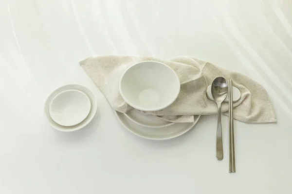 テーブルウェア 陶器材料 スタイリング ストット — ストック写真