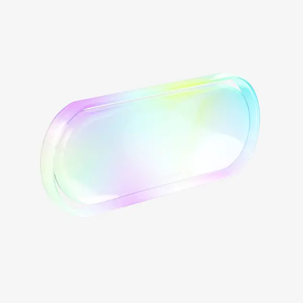 透明水晶箭架3D物体 — 图库照片