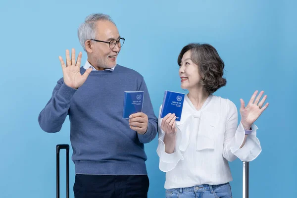 Saludo Último Año Con Pasaporte —  Fotos de Stock
