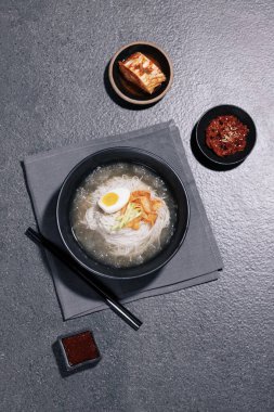 Cold naengmyeon in summer clipart