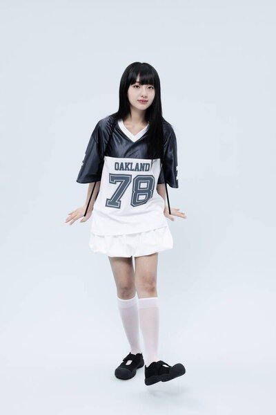 Fashion Portrait Beautiful Young Korean Woman Royalty Free Stock Photos