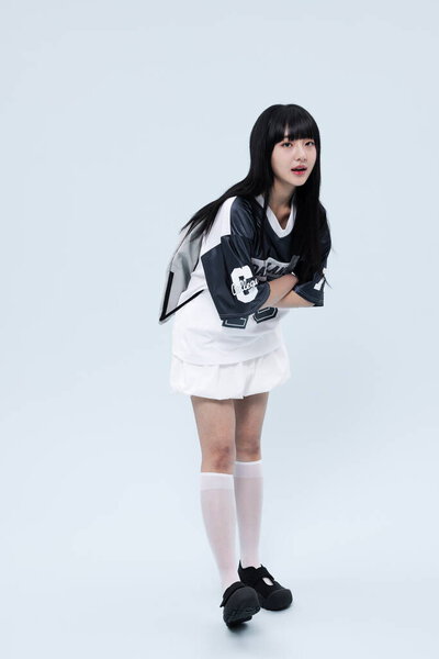 Fashion Portrait Beautiful Young Korean Woman Royalty Free Stock Photos