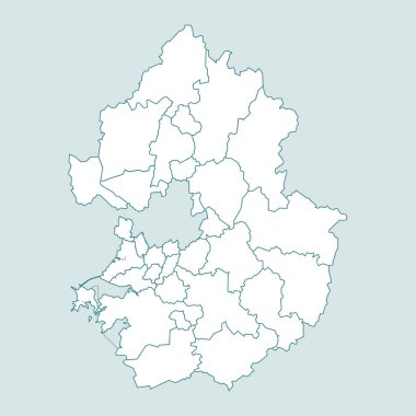 Korea Gyeonggi-do map illustration clipart