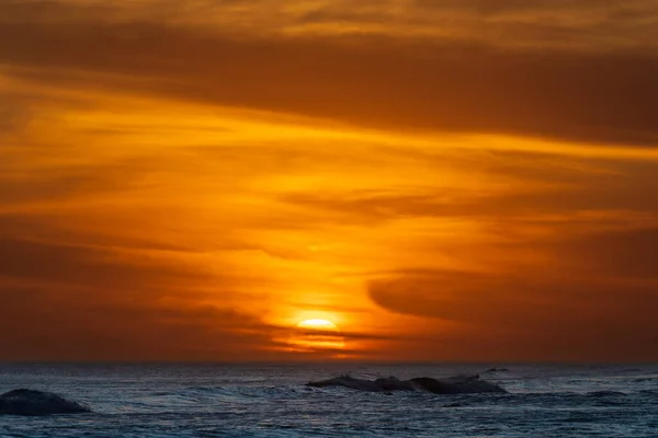 Sunset Sky Clouds Sea — Stock Photo, Image