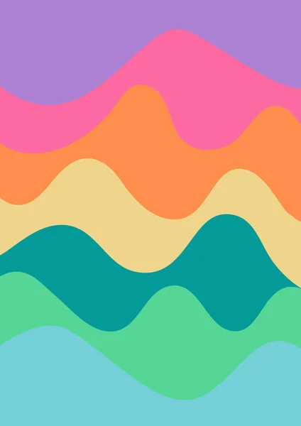 stock vector Abstract colorful background with waves