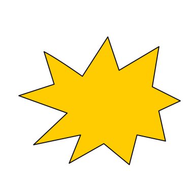 Konuşma baloncuğunun kaba çizimi