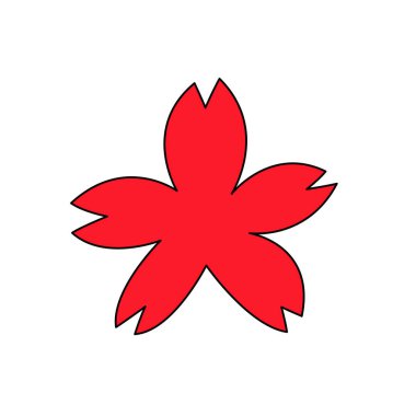 Kiraz çiçeklerinin elle çizilmiş kaba tasviri