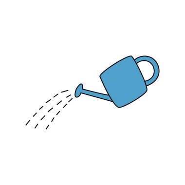 Sulama tenekesinin kaba çizilmiş çizimi