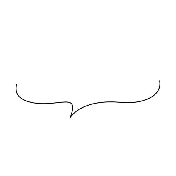 Груба Лінія Малювання Ілюстрація Мовної Бульбашки — стоковий вектор