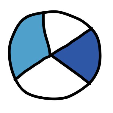 Bir pasta grafiğinin pürüzlü çizimi