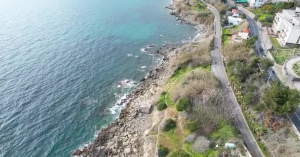 San Remo Italy February 2023 Impressive Aerial Drone Video San — Stock Video