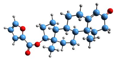  Testosteron ve iskelet formülünün 3 boyutlu görüntüsü - androjen ve anabolik steroidin moleküler kimyasal yapısı beyaz arka planda izole edildi