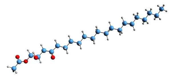 Imagem Fórmula Esquelética Persin Estrutura Química Molecular Toxina Fungicida Isolada — Fotografia de Stock